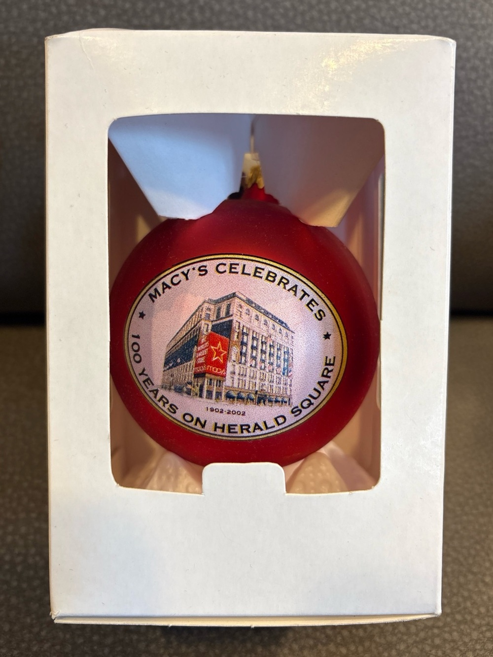 New in Box Kurt Adler “Macy’s Celebrates 100 Years on Herald Square Ornament